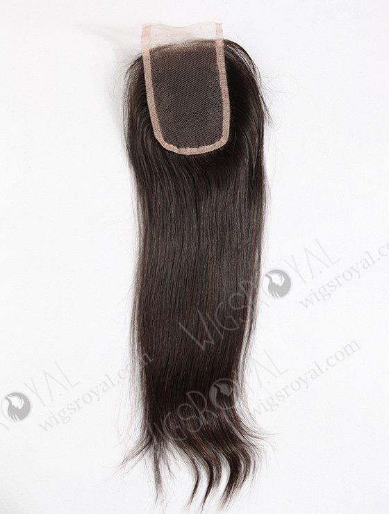 In Stock Indian Virgin Hair 16" Straight Natural Color Top Closure STC-225