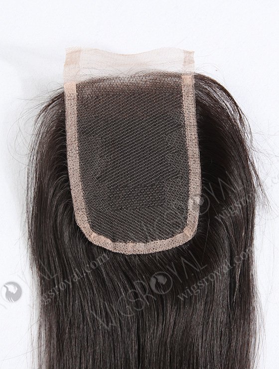 In Stock Indian Virgin Hair 16" Straight Natural Color Top Closure STC-225-8684