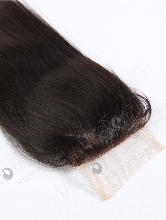 In Stock Indian Virgin Hair 16" Straight Natural Color Top Closure STC-225-8683