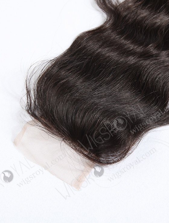 In Stock Malaysian Virgin Hair 16" Natural Straight Natural Color Top Closure STC-09-8702