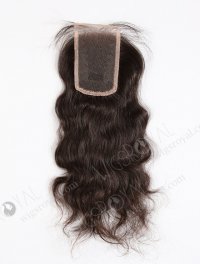 In Stock Malaysian Virgin Hair 14" Natural Straight Natural Color Top Closure STC-08