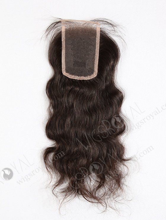 In Stock Malaysian Virgin Hair 14" Natural Straight Natural Color Top Closure STC-08