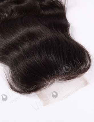 In Stock Malaysian Virgin Hair 18" Natural Straight Natural Color Top Closure STC-34