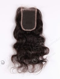 In Stock Indian Virgin Hair 14" Natural Wave Natural Color Top Closure STC-06