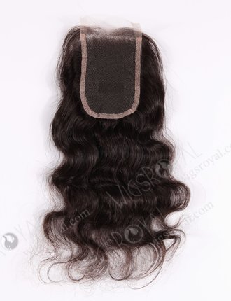 In Stock Indian Virgin Hair 14" Natural Wave Natural Color Top Closure STC-06