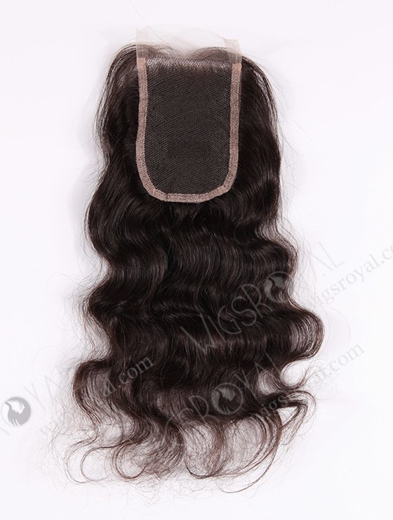 In Stock Indian Virgin Hair 14" Natural Wave Natural Color Top Closure STC-06