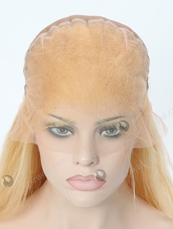 Silky Straight Long Blonde Human Hair Wig WR-LW-037-8258