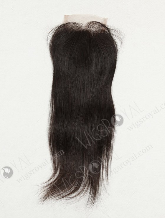 In Stock Indian Virgin Hair 12" Straight Natural Color Top Closure STC-216-8654