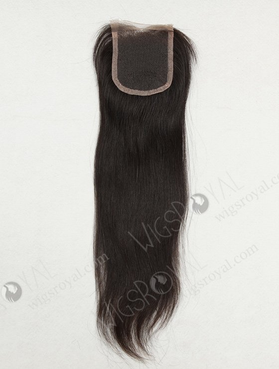 In Stock Indian Virgin Hair 14" Straight Natural Color Top Closure STC-217-8659