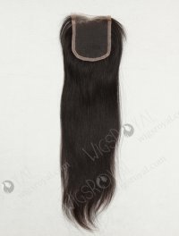 In Stock Indian Virgin Hair 14" Straight Natural Color Top Closure STC-217