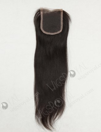 In Stock Indian Virgin Hair 14" Straight Natural Color Top Closure STC-217