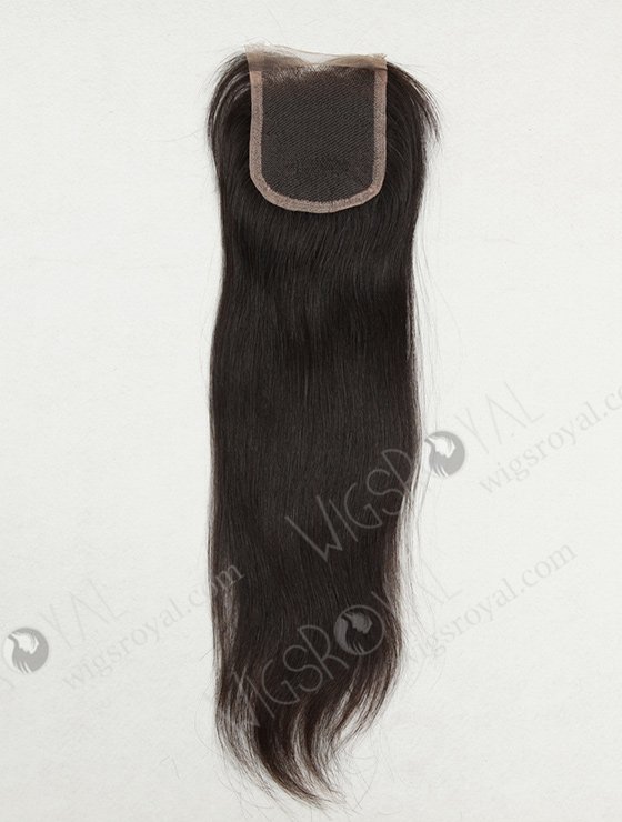 In Stock Indian Virgin Hair 14" Straight Natural Color Top Closure STC-217