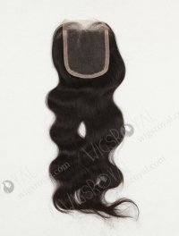 In Stock Indian Virgin Hair 16" Natural Wave Natural Color Top Closure STC-07