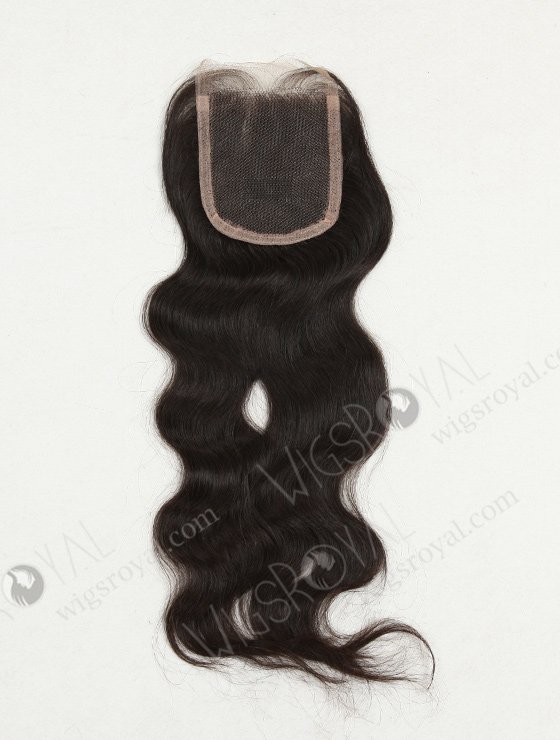 In Stock Indian Virgin Hair 16" Natural Wave Natural Color Top Closure STC-07-8535