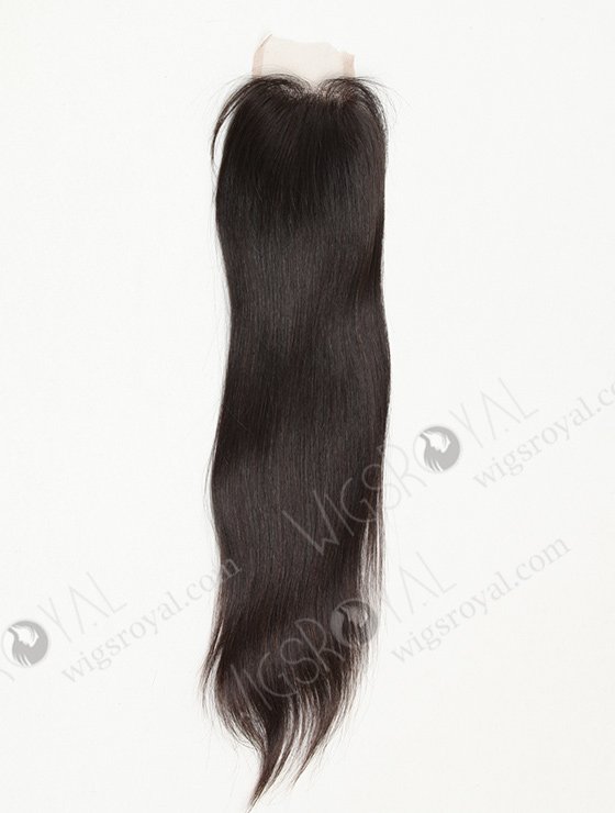 In Stock Indian Virgin Hair 14" Straight Natural Color Top Closure STC-217-8660
