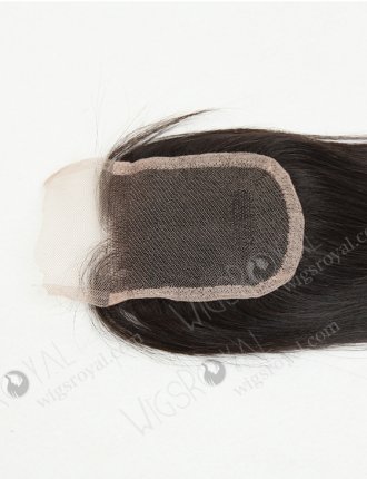 In Stock Indian Virgin Hair 14" Straight Natural Color Top Closure STC-217