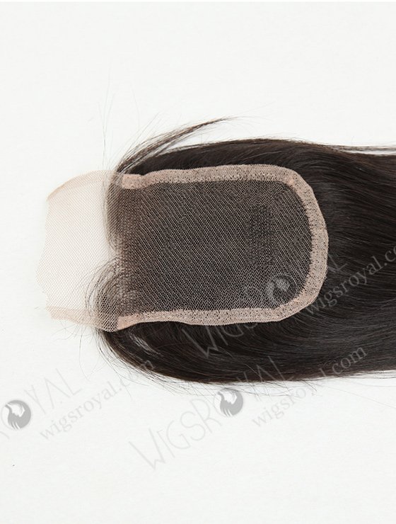 In Stock Indian Virgin Hair 14" Straight Natural Color Top Closure STC-217-8662