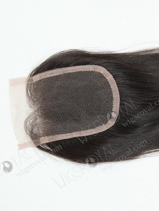 In Stock Indian Virgin Hair 12" Straight Natural Color Top Closure STC-216-8656