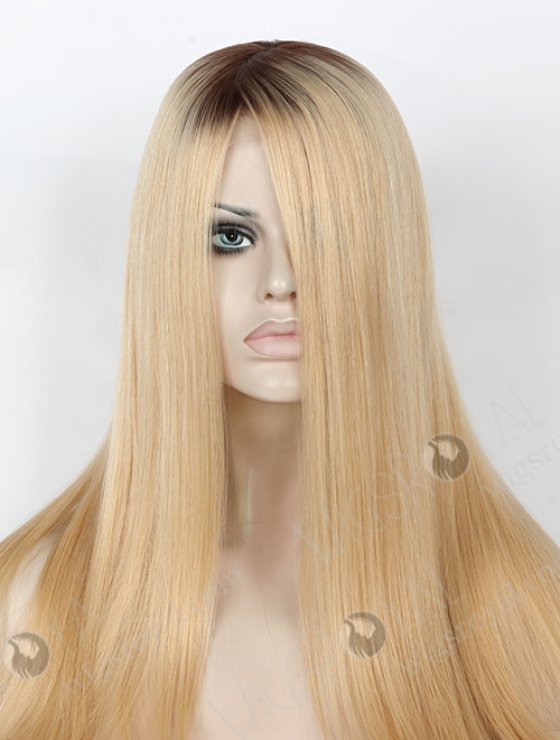 Best Quality 16'' Peruvian Virgin T6#/24# Color Glueless Wigs WR-GL-056-8829