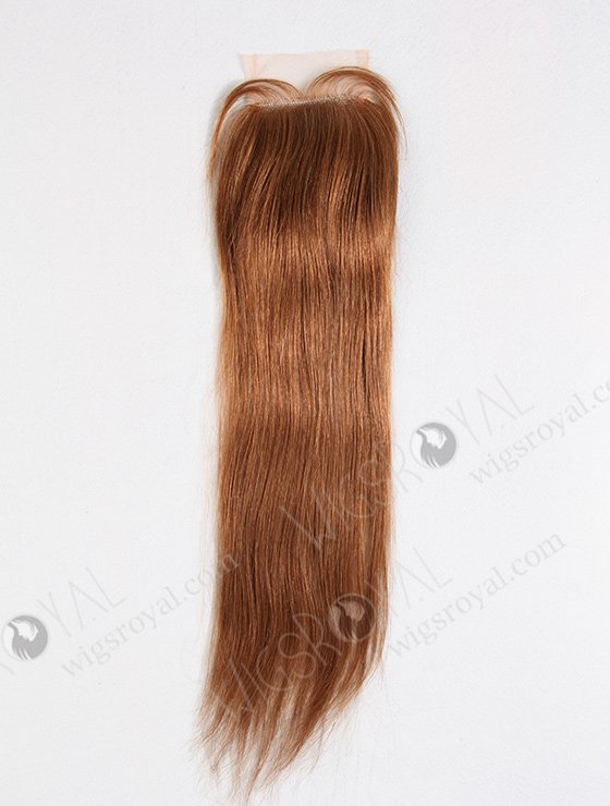 In Stock Malaysian Virgin Hair 16" Straight #30 Color Top Closure STC-55-8908