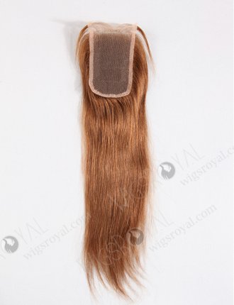 In Stock Malaysian Virgin Hair 16" Straight #30 Color Top Closure STC-55