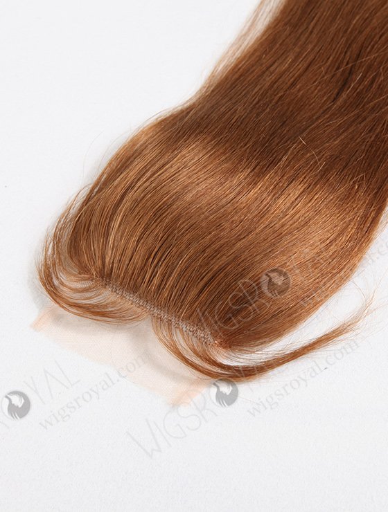 In Stock Malaysian Virgin Hair 16" Straight #30 Color Top Closure STC-55-8909