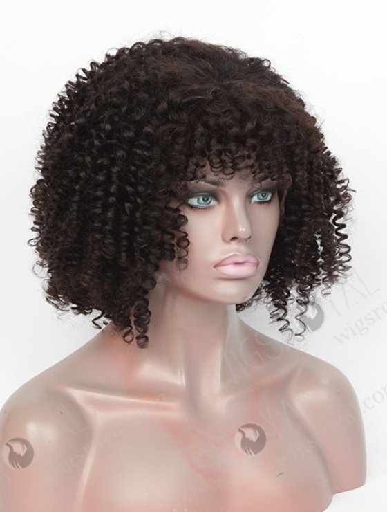 Curly Human Hair Wigs for Black Women with Bangs WR-GL-051-8781