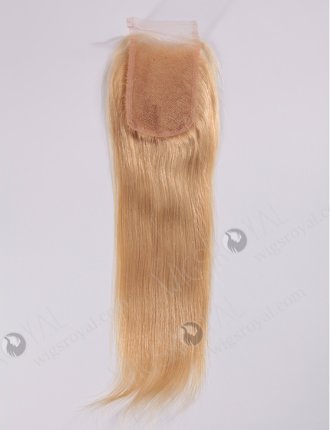 In Stock Malaysian Virgin Hair 14" Straight #24 Color Top Closure STC-56