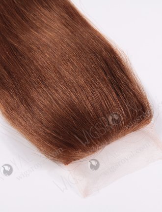 In Stock Malaysian Virgin Hair 14" Straight #30 Color Top Closure STC-54