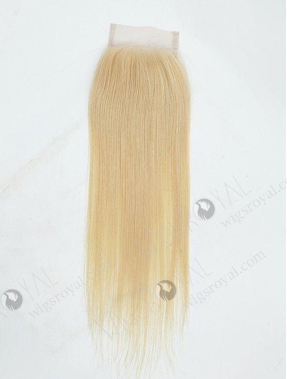 In Stock Malaysian Virgin Hair 14" Straight #613 Color Top Closure STC-58-8923