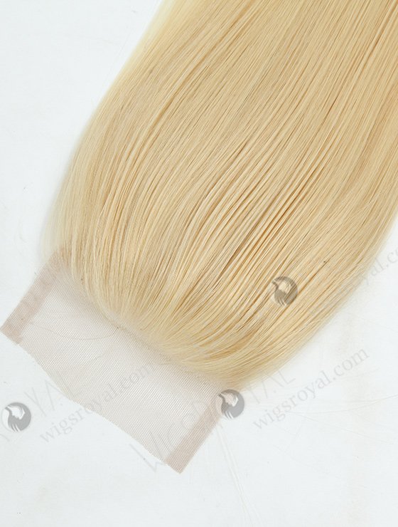 In Stock Malaysian Virgin Hair 14" Straight #613 Color Top Closure STC-58-8924