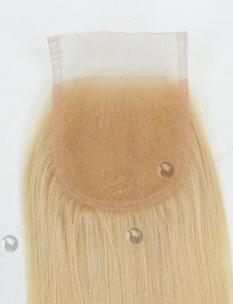 In Stock Malaysian Virgin Hair 14" Straight #613 Color Top Closure STC-58