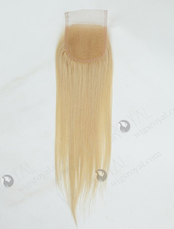 In Stock Malaysian Virgin Hair 14" Straight #613 Color Top Closure STC-58-8925