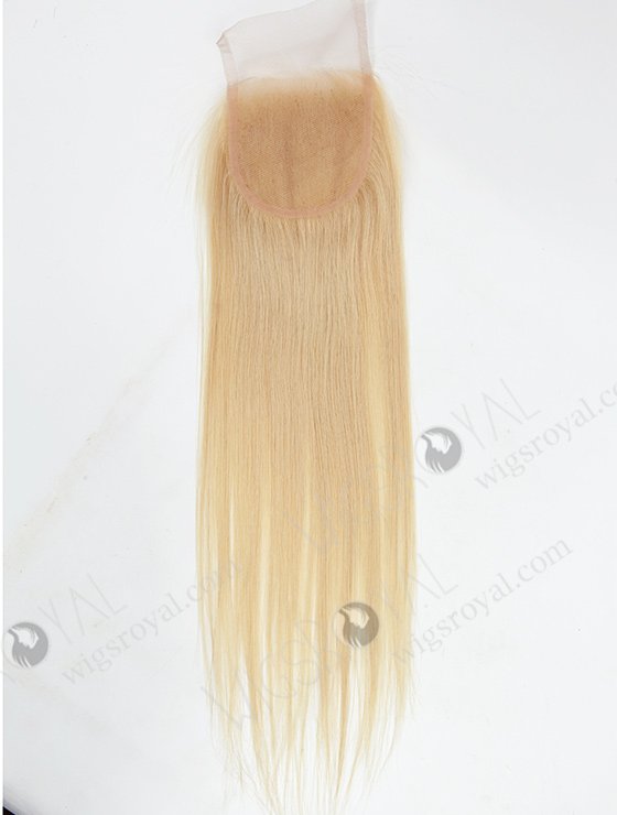 In Stock Malaysian Virgin Hair 16" Straight #613 Color Top Closure STC-59-8971
