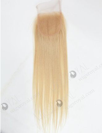 In Stock Malaysian Virgin Hair 16" Straight #613 Color Top Closure STC-59