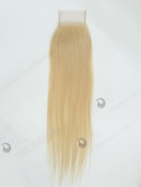 In Stock Malaysian Virgin Hair 18" Straight #613 Color Top Closure STC-365-8974