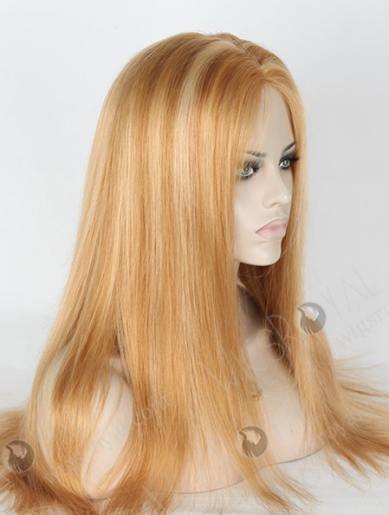 Beautiful Highlight Color 20'' Chinese Virgin 18# Highlight 24# Color Glueless Wigs WR-GL-057-8856