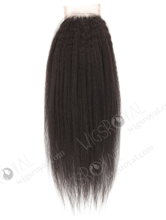 Indian Remy Hair 18" Kinky Straight Natural Color Lace Top Closure WR-LC-001-8888