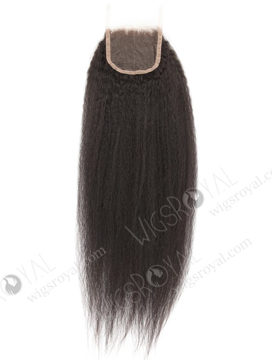 Indian Remy Hair 18" Kinky Straight Natural Color Lace Top Closure WR-LC-001-8891