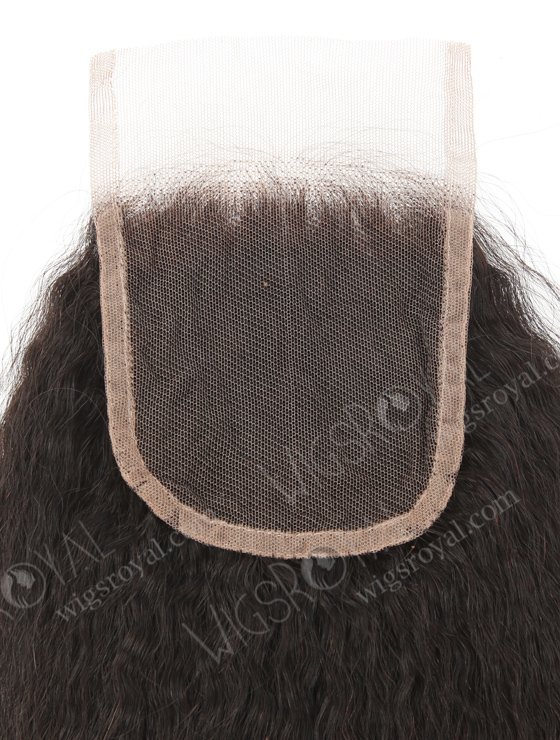 Indian Remy Hair 18" Kinky Straight Natural Color Lace Top Closure WR-LC-001-8893
