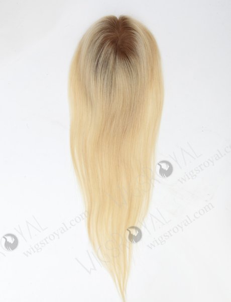 European Virgin Hair 14" Straight T9#/613# Color Lace Top Closure WR-TC-004