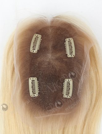 European Virgin Hair 14" Straight T9#/613# Color Lace Top Closure WR-TC-004