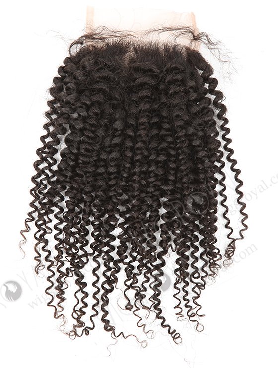 In Stock Brazilian Virgin Hair 14" 7mm Curl Natural Color Top Closure STC-314-9060