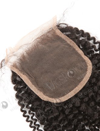 In Stock Brazilian Virgin Hair 14" 7mm Curl Natural Color Top Closure STC-314