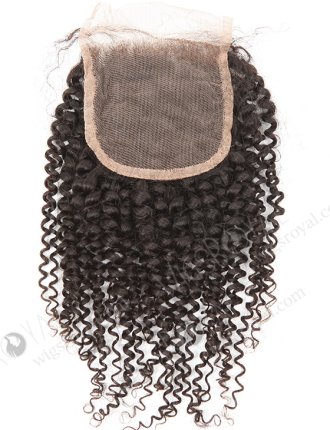 In Stock Brazilian Virgin Hair 14" 7mm Curl Natural Color Top Closure STC-314