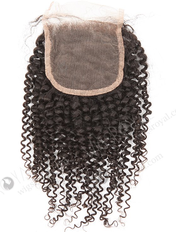 In Stock Brazilian Virgin Hair 14" 7mm Curl Natural Color Top Closure STC-314-9063
