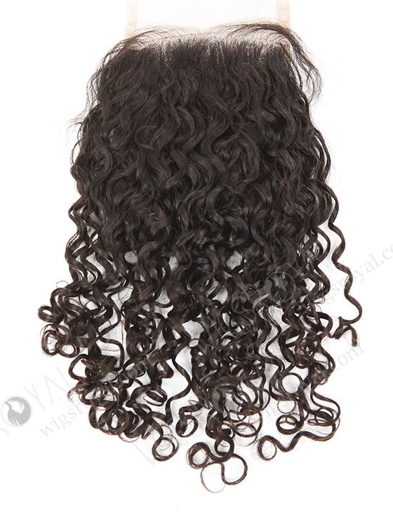 In Stock Brazilian Virgin Hair 12" 12mm Curl Natural Color Top Closure STC-316-9073