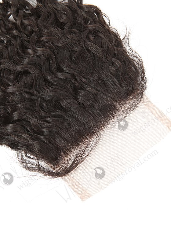 In Stock Brazilian Virgin Hair 12" 12mm Curl Natural Color Top Closure STC-316-9072