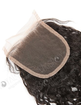 In Stock Brazilian Virgin Hair 12" 12mm Curl Natural Color Top Closure STC-316