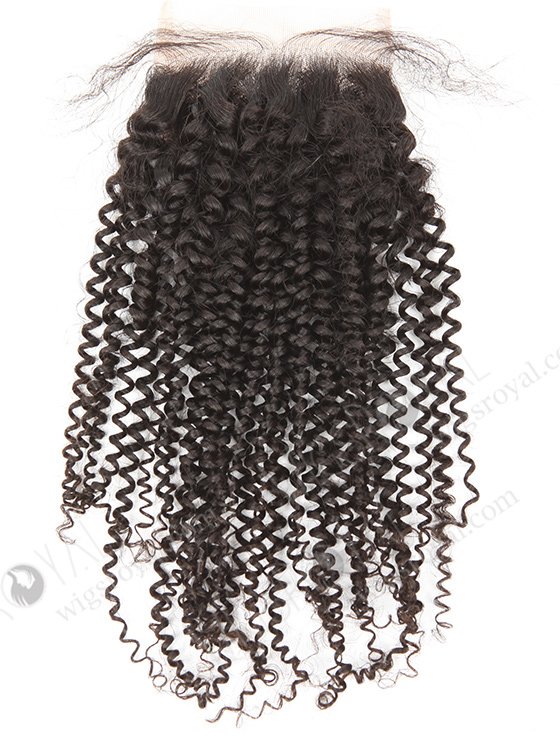 In Stock Brazilian Virgin Hair 16" 7mm Curl Natural Color Top Closure STC-315-9066